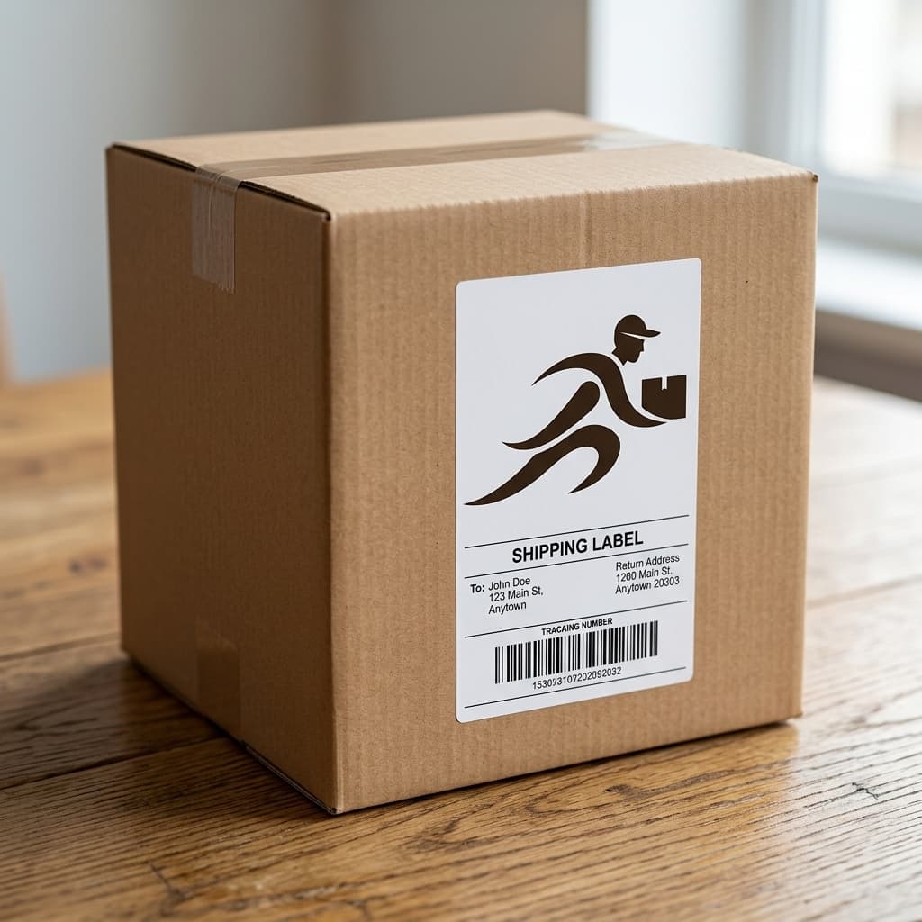 Courier van ready for delivery